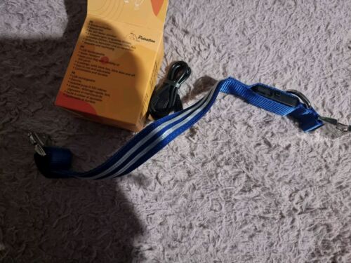 Hundehalsband Leuchthalsband Hund LED 3 Stufen Petsation blau Größe S Neu OVP - Bild 5 von 5