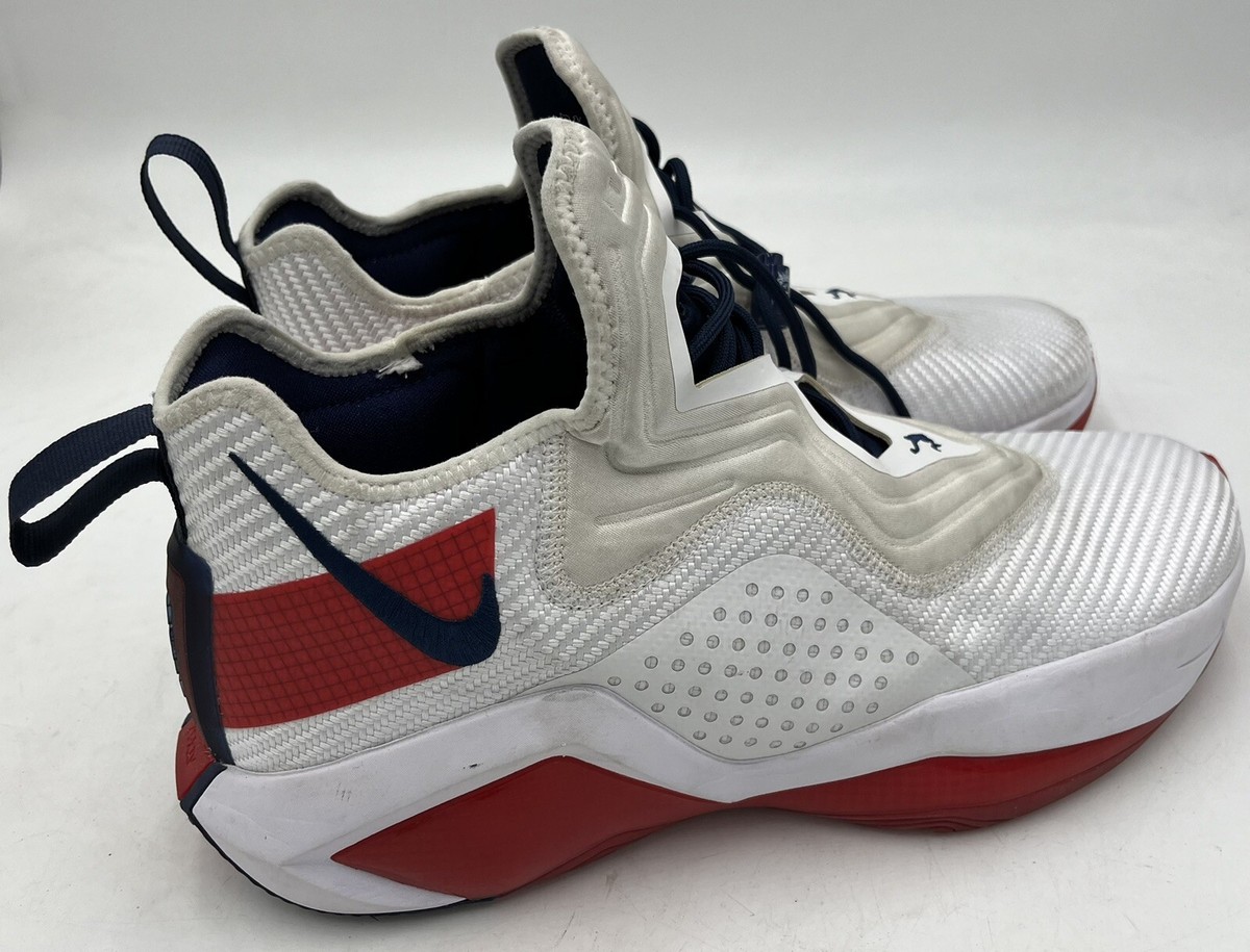 未使用 Nike LeBron Soldier 14 \"White/Red\" Buy Nike LeBron Soldier 14 GS 'White University Red' - CN8689 100