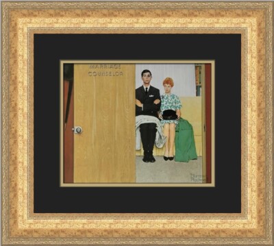 Norman Rockwell The Marriage Counselor Custom Framed Print