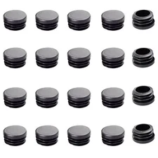 20PCS Round Plastic Plug 45MMBlack Tubing End CapsInserts End Caps for Tables...