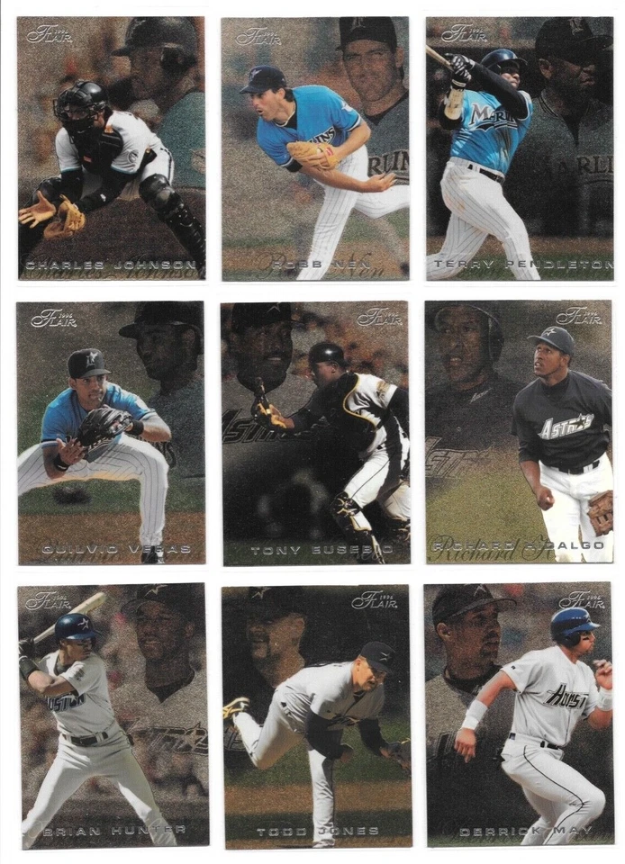 1996 Flair Baseball Trading Cards (Silver Lettering) Choose #s 251 - 400 / mb4 - Image 2 of 4