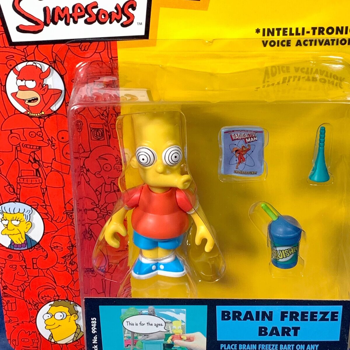 New BRAIN FREEZE BART WOS Simpsons PLAYMATES SERIES 16 New BRAIN FREEZE BART WOS Simpsons PLAYMATES SERIES 16