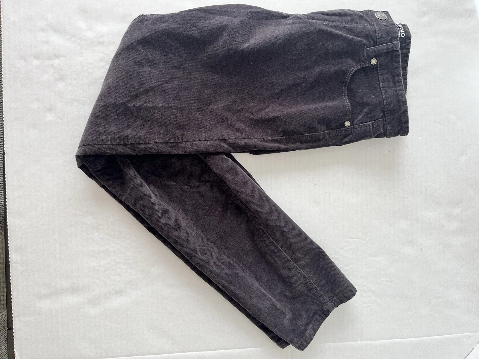 NEUF FEMMES BUFFALO DAVID BITTON « SUPREME » TAILLE MOYENNE MAIGRE ÉTIRABLE CORDUROY NOIR