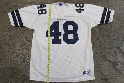 VTG Champion Dallas Cowboys Daryl Johnston NFL Football Jersey Size 48 White 90s - Picture 5 of 8