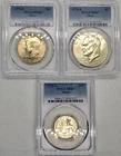 1976-S Silver Set PCGS Graded MS66/67 Complete Uncirculated 3Coin Set $1 50c 25c