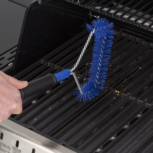 Griglia barbecue 17" Spazzola di pulizia fredda in nylon rigida contorta setola larga testa larga - Foto 3 di 5