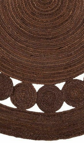 Rug Jute Carpet Designer Natural Hand Braided Round Floor Rugs Area Rag Rug - Picture 3 of 4