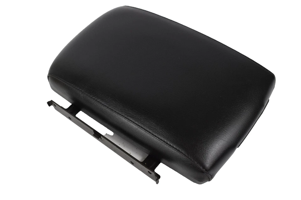 Nissan Máxima 2004-2006 consola central cuero negro tapa reposabrazos emergente OEM Foto 4 de 4