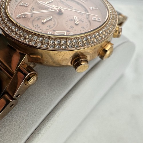 Orologio Michael Kors Parker MK-5538 Donna Cronografo Data 39mm, Batteria Nuova - Foto 6 di 15