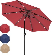 Simple Deluxe 9Ft Market Sun umbrella Patio Outdoor Table Umbrella+Ventilation