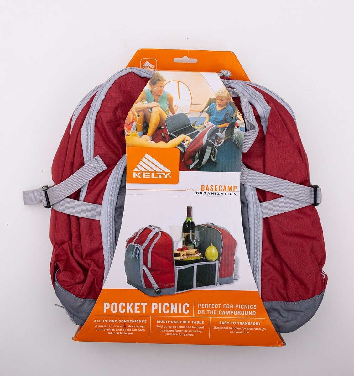 KELTY Portable Pocket Picnic Table Backpack Cooler Bag Hiking