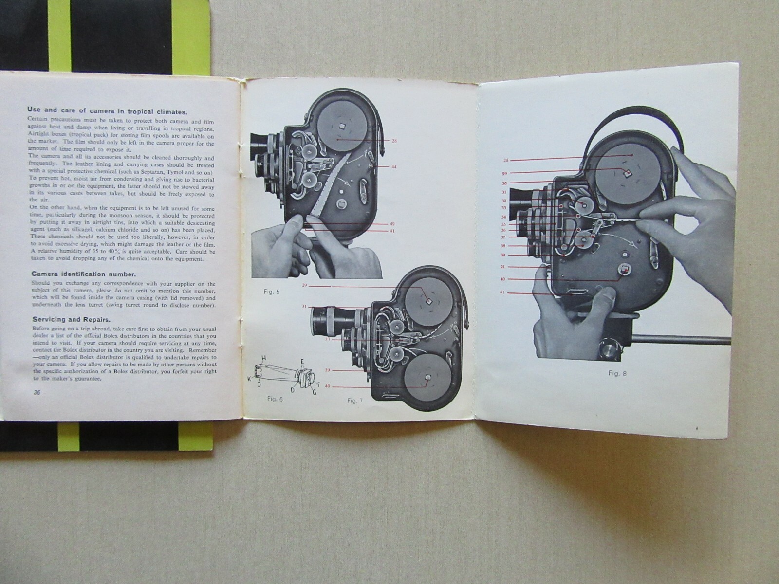 Instruction Books: Bolex H8 Movie Camera & Cine-Kodak Special II Camera, 1952 - Picture 6 of 12