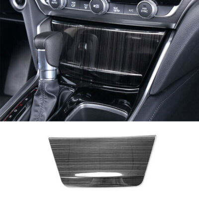 Black Titanium Console Cigarette Lighter Panel Trim For Honda Accord  2018-2022