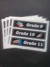 Creative Memories  Block Stickers  4" x 5"  Grade 9, 10, 11  Lot of Four