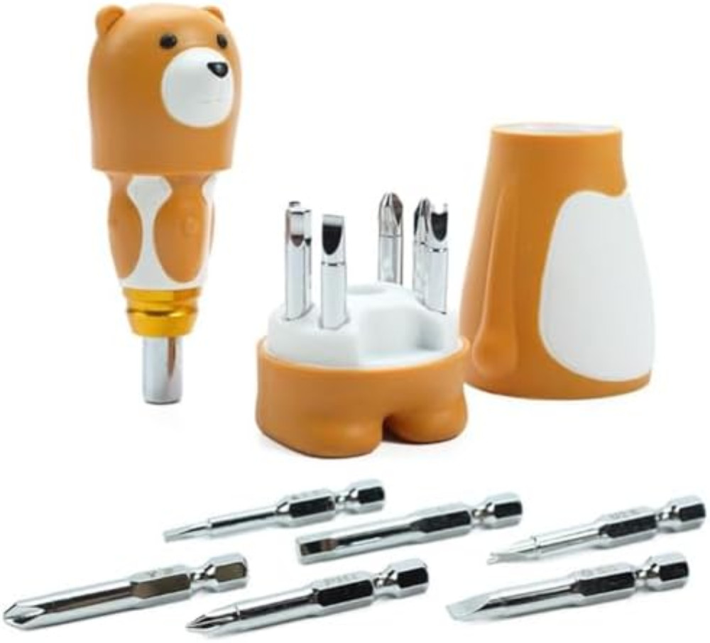 Kit Cacciaviti Precisione 6-in-1 Orso S2 Steel Antiscivolo