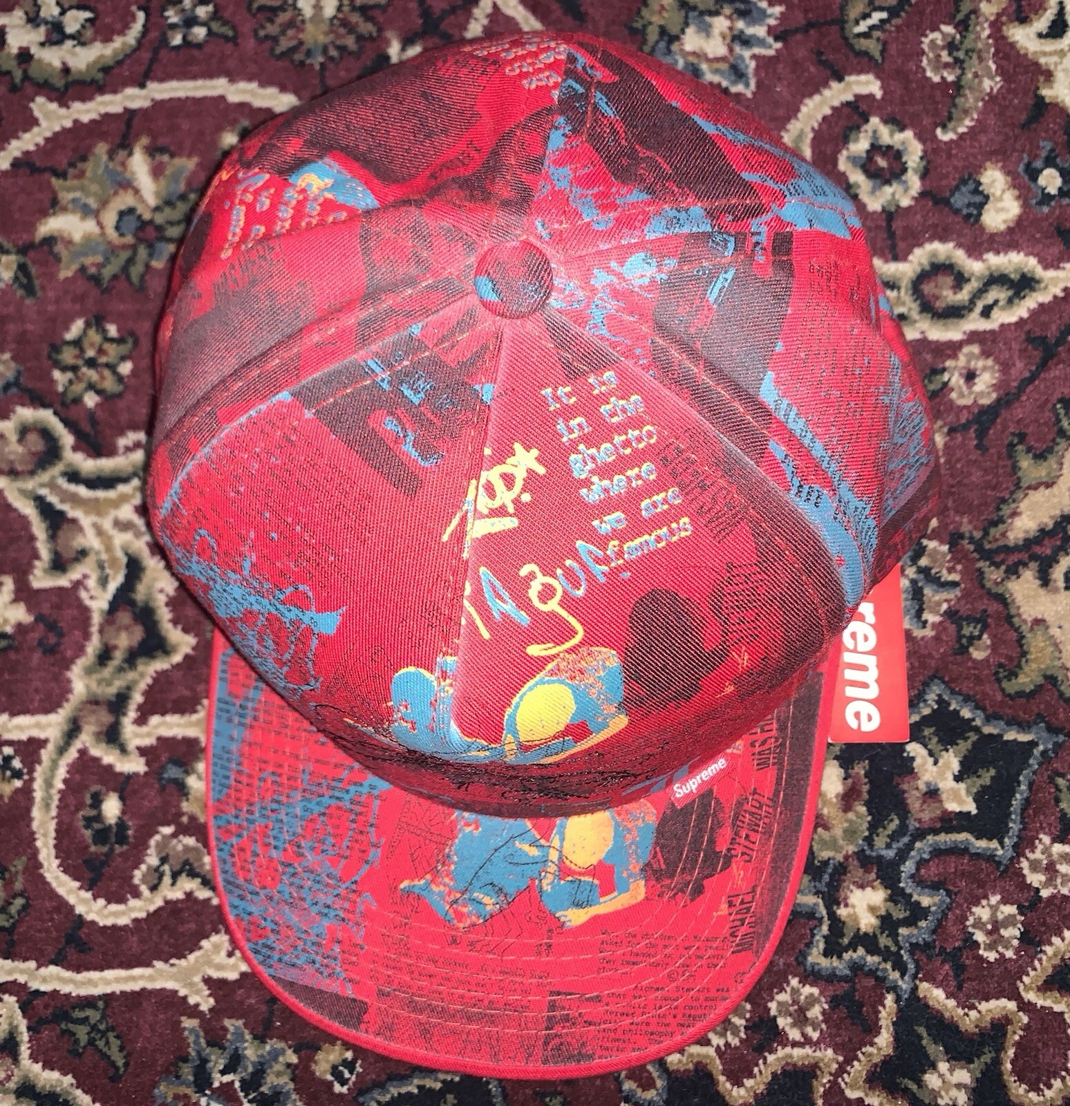 Supreme Phase 2 IG Times Red 5 Panel Snapback Cap 2006 Vintage DS Very Rare Graf image 9