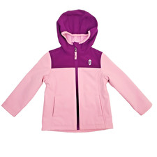 Free Country Girls 4T Softshell Wind Water Resistant Hooded Jacket Coat Size 4