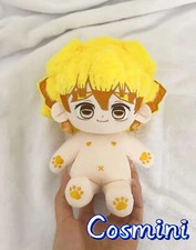 Demon Slayer Agatsuma Zenitsu 20cm Plush Doll Pillow Dress up Toys Anime