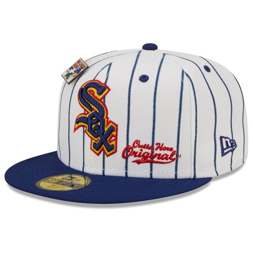CHICAGO WHITE SOX MLB X NEW ERA 59FIFTY BIG LIGAS MASTICABLE SOMBRERO A RAYAS NUEVO CON ETIQUETAS - Imagen 3 de 5