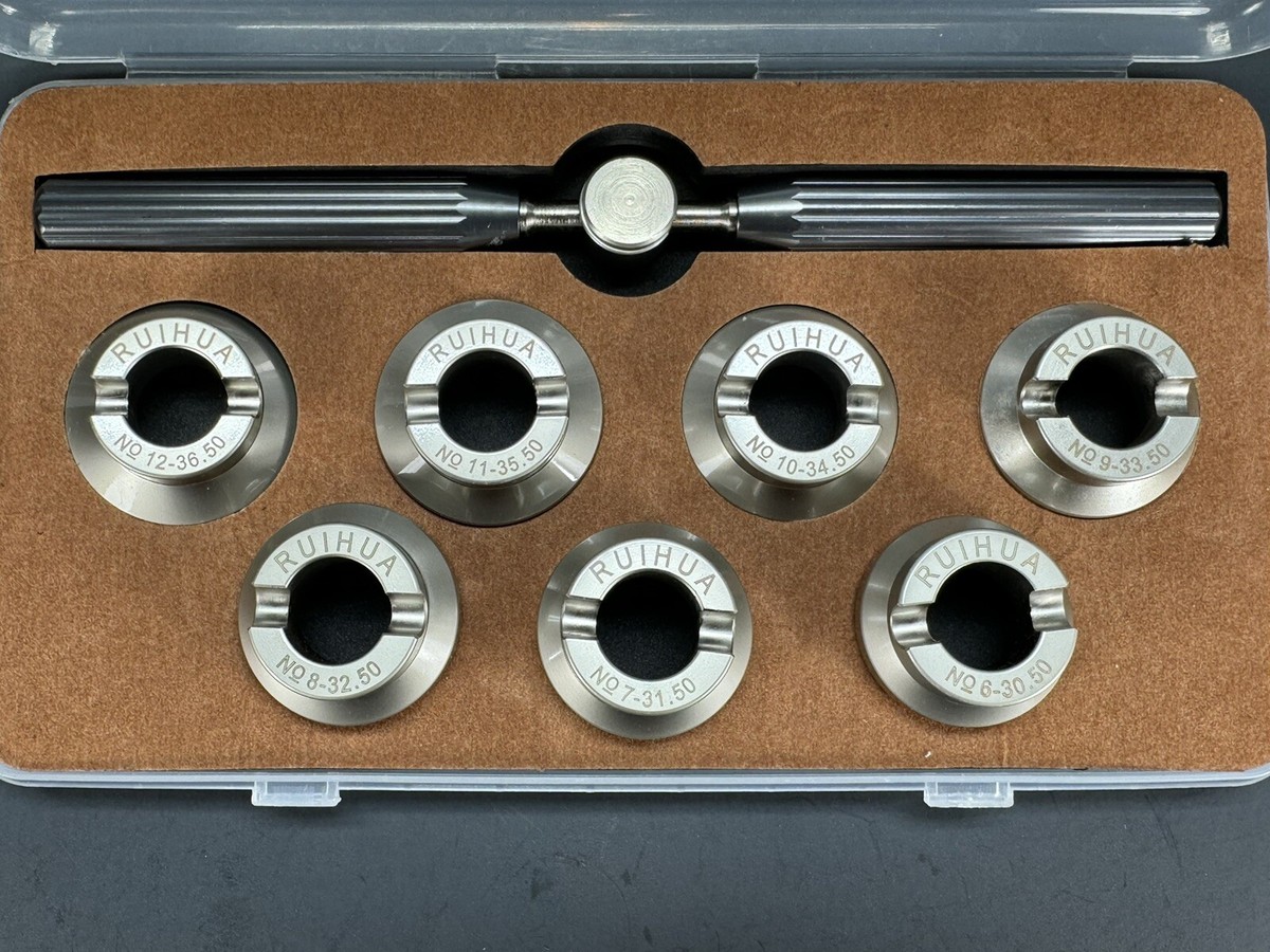 Watch Case Back Opener Remover Die Set Repair Accessories for