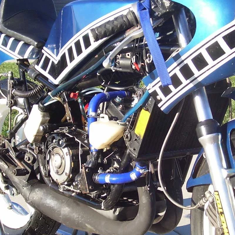 Kit de manguera + clip Samco Lightning BLU camuflaje Yamaha TZ 250 F, TZ 350 F, TZ350 G 79-80 Foto 4 de 4