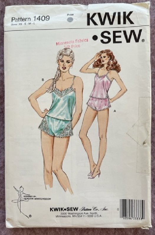 ウェア KITTO Buyer Choice: KWIK-SEW Sz XS-S-M-L $5.95-$9.95 LINGERIE/TOPS