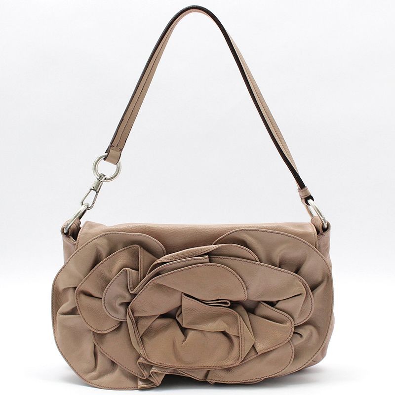 Saint Laurent Yves 112930 Flower Rose Petal Naja Shoulder