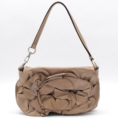 バッグ Yves Saint Laurent Naja Leather Shoulder Saint Laurent Yves 112930 Flower Rose Petal Naja Shoulder