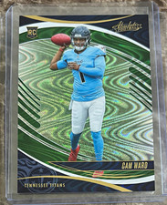 2025 Absolute Cam Ward Green Waves Rookie Rc 111 Titans 60