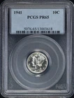 1941 Proof Mercury Dime PCGS PR-65