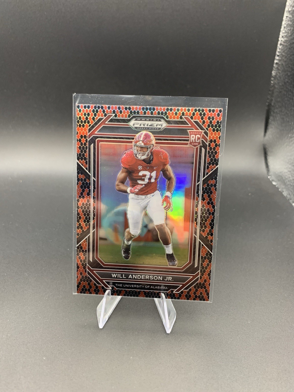 2023 Panini Prizm Draft Picks Will Anderson Jr. Snakeskin Rookie Houston Texans