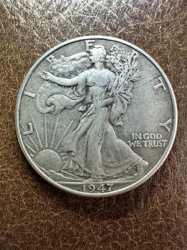 1947 Liberty Walking Half Dollar Silver Circulated Business Strike US Coin