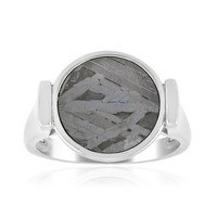 Cavill Meteorit Ring 925 Silber Sterlingsilber Rundschliff 2,27Ct Grau