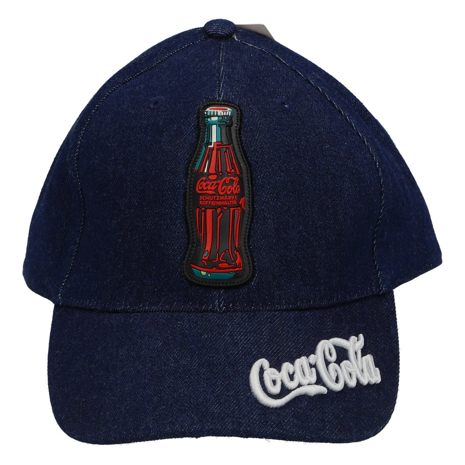 Coca Cola Baseball Cap Truckercap Echter Jeansstoff hochwertig gestickt - Bild 2 von 4