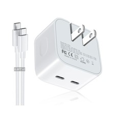 35W Dual USB C Port Compact Power Adapter, Compatible with iPhone 1... Fast Ship