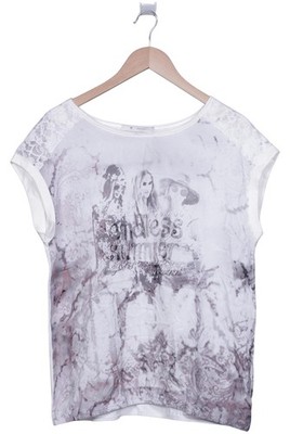 monari T-Shirt Damen Shirt Kurzärmliges Oberteil Gr. L Cremeweiß #l9q3nro