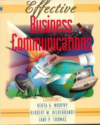 Effective Business Communications - Paperback, by Murphy Herta A; - Acceptable