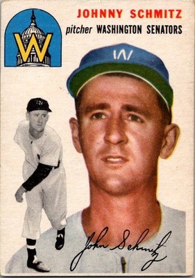 1954 Topps #33 Johnny Schmitz