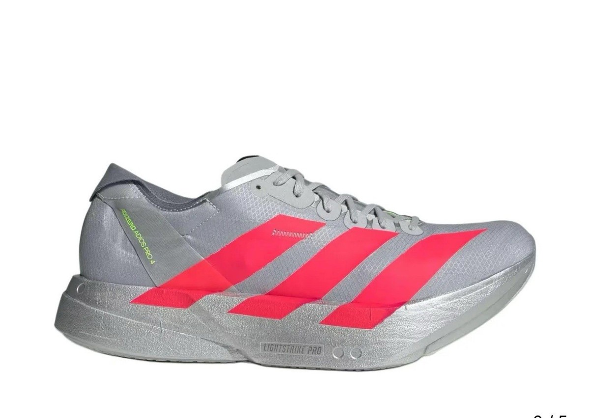 adidas Men's Adizero Adios Pro 4 Running Shoes Size 9 Silver