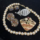 Mixed Lot Of Vintage Costume Jewelry - Coventry- ECD- Corocraft - AS IS