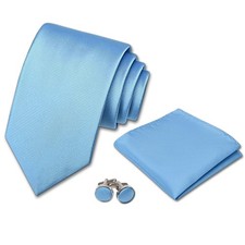 100 Microfiber Solid Color Mens Tie Set in Gift Box with 3.15 8cm Tie, Pocket...