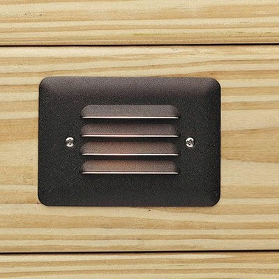 Kichler 5''W Louvered 1-Watt 3000K LED Bronze Step Light