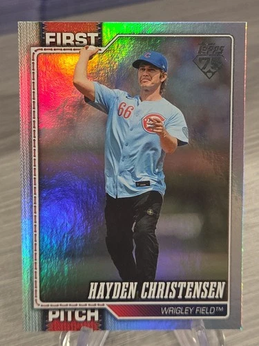 Hayden Christensen 2026 Topps Series 2 Rainbow Foil First Pitch #15 Star Wars