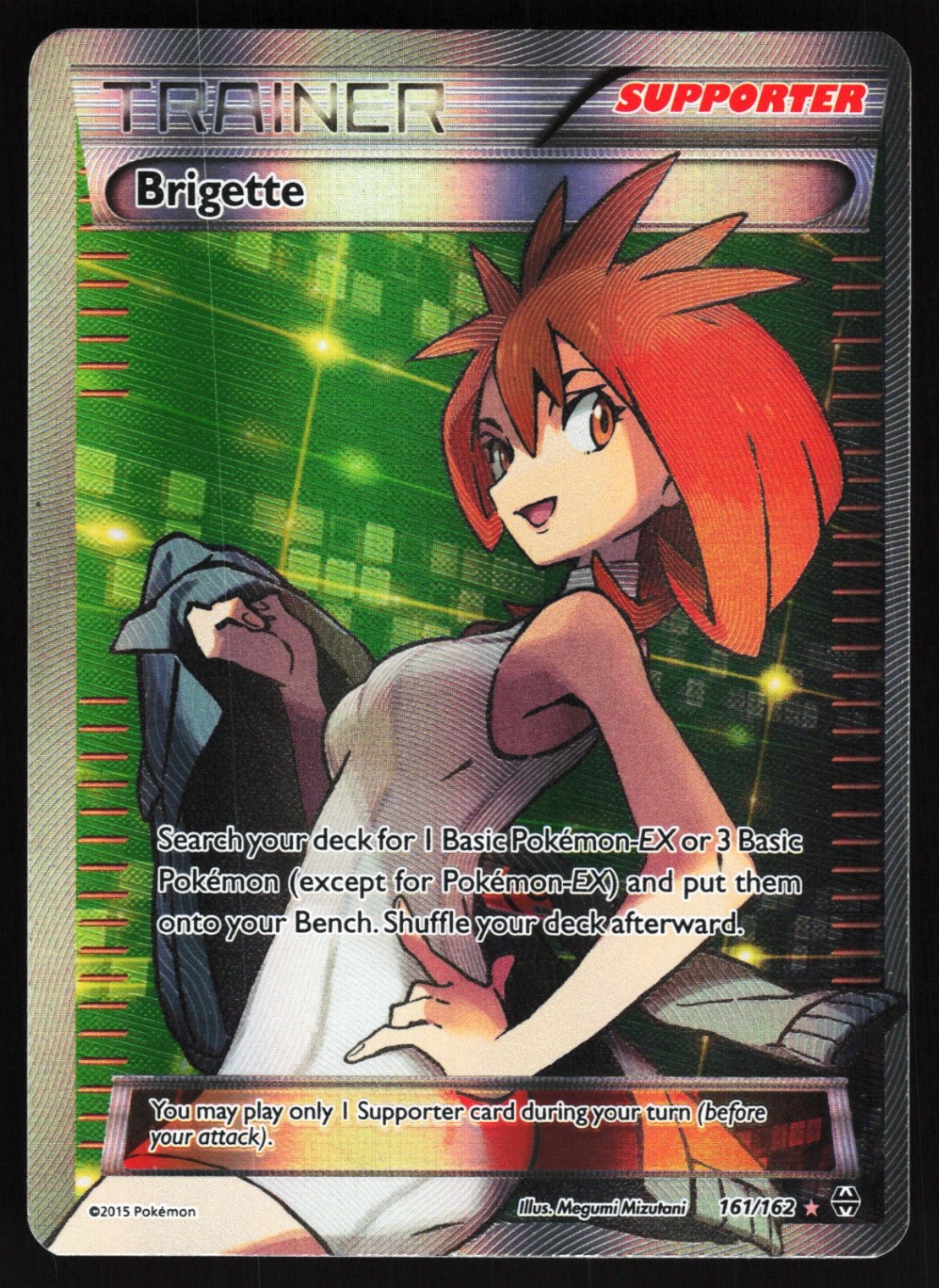 Brigette (Full Art) 161/162 Pokemon XY - BREAKthrough Ultra Rare NM