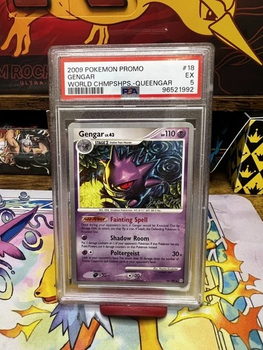 2009 POKEMON WORLD CHAMPIONSHIPS PROMO QUEENGAR #18 GENGAR PSA 5