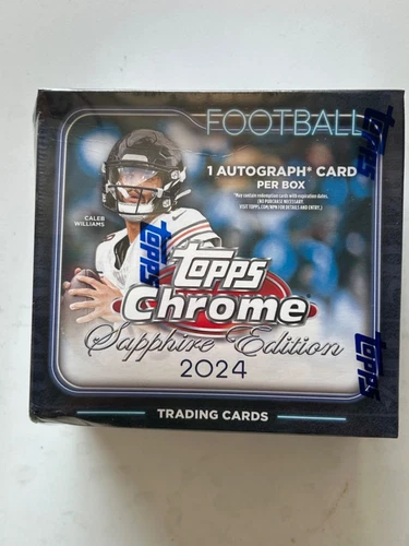 2024 Topps Chrome Sapphire Edition Football Box Unopened Factory Sealed -Read