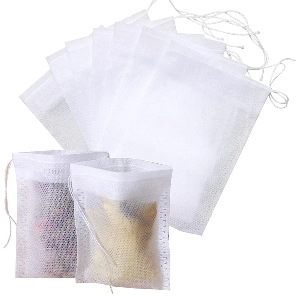 400 Pack Tea Bags Empty, Tea Filter Bags with Infuser Drawstring Filter Bags...