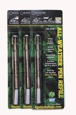 Rite in the Rain 37R All-Weather Pen Ink Refill Black - USA Made - 3 Pack