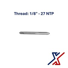 1/8" - 27 NTP Thread Cutting Carbon Steel Tap 1 Tap by X1 Tools