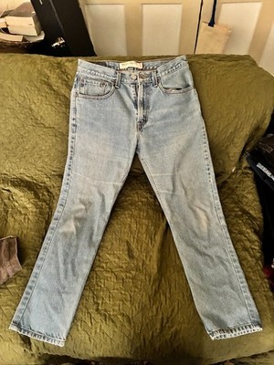 : Vintage 2009 Levi's 505 Regular Fit Jeans Light Wash Blue Denim Zipper Fly